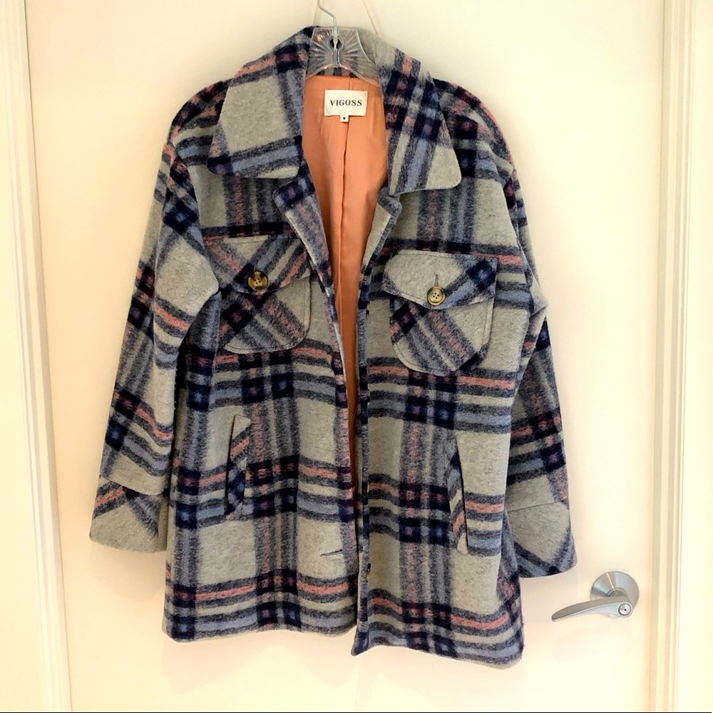 EUC Vigoss Plaid Jacket, size small